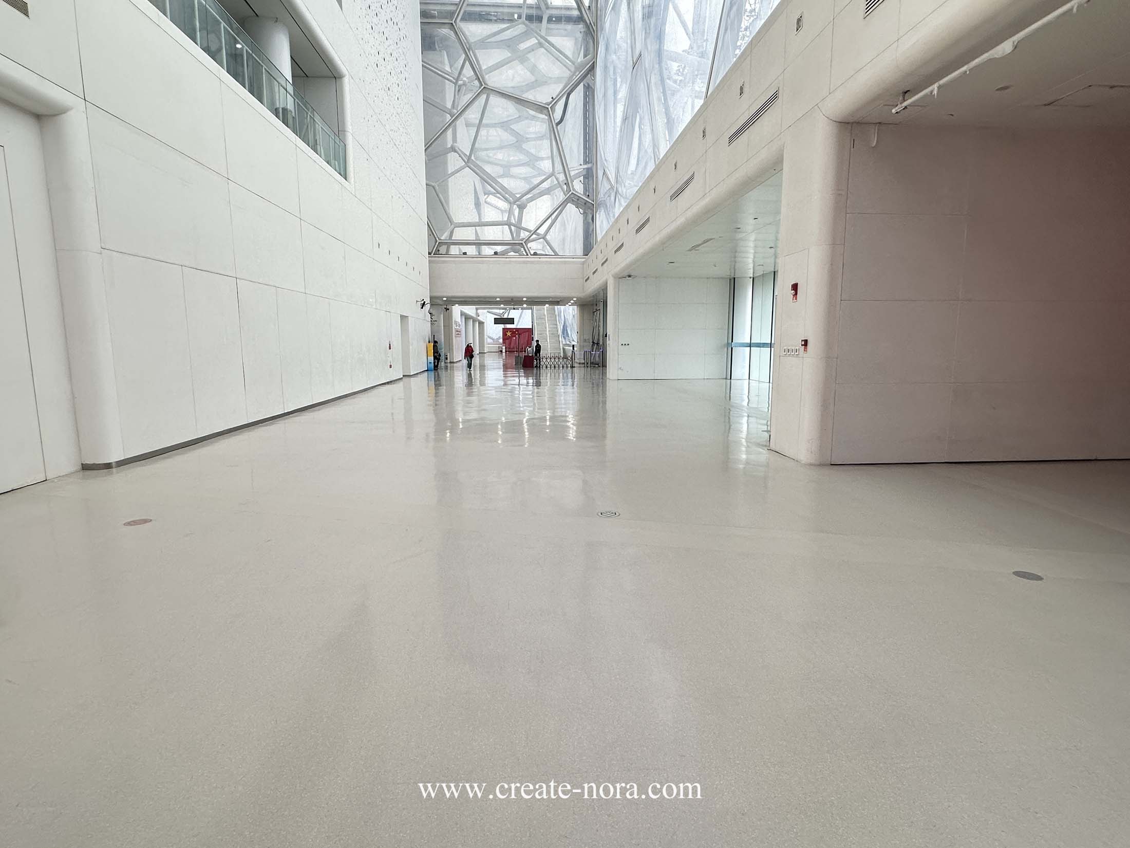 the photo of nora rubber flooring in National Aquatics Center (Water Cube) 1
